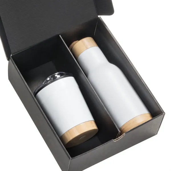 The Arya Bottle & Tumbler Gift Set includes a Bamboo twist-lid... from ASI 84592 St Regis Group