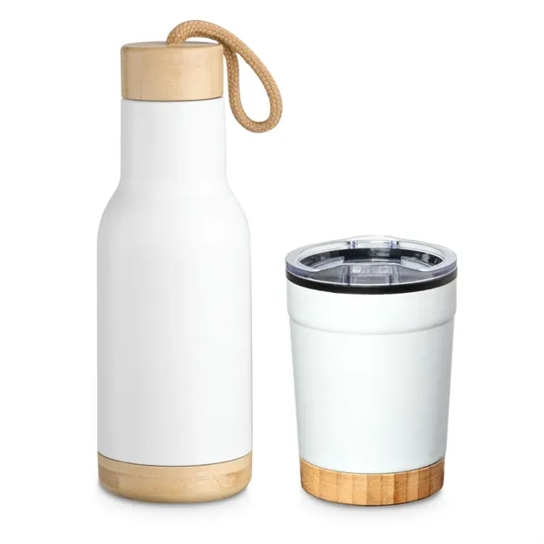 The Arya Bottle & Tumbler Gift Set includes a Bamboo twist-lid... from ASI 84592 St Regis Group
