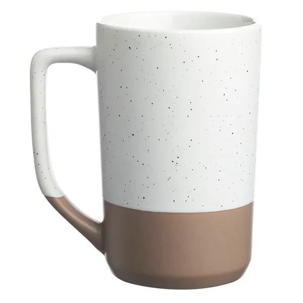 17 oz. two-tone ceramic mug with speckled matte top finish, glossy... from ASI 39552 BEL Promo
