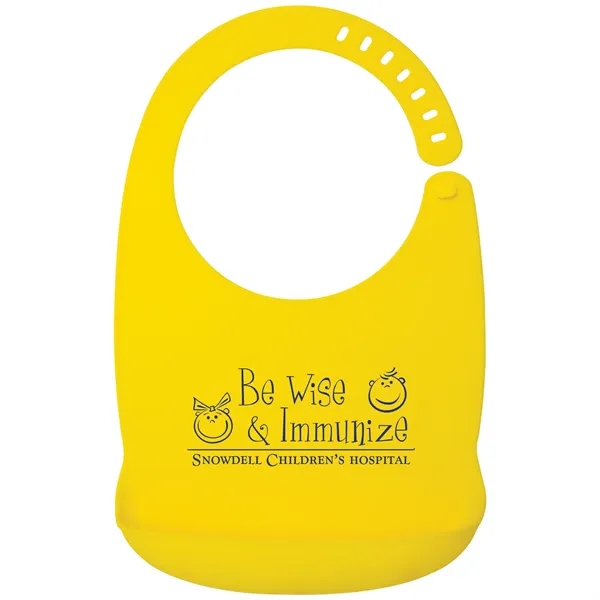 Customizable baby bib made of silicone.... from ASI 62190 Illini
