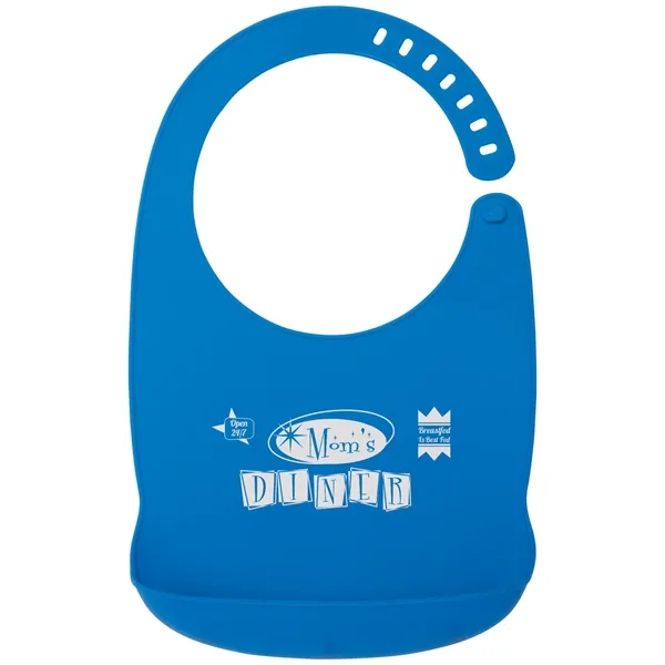 Customizable baby bib made of silicone.... from ASI 62190 Illini