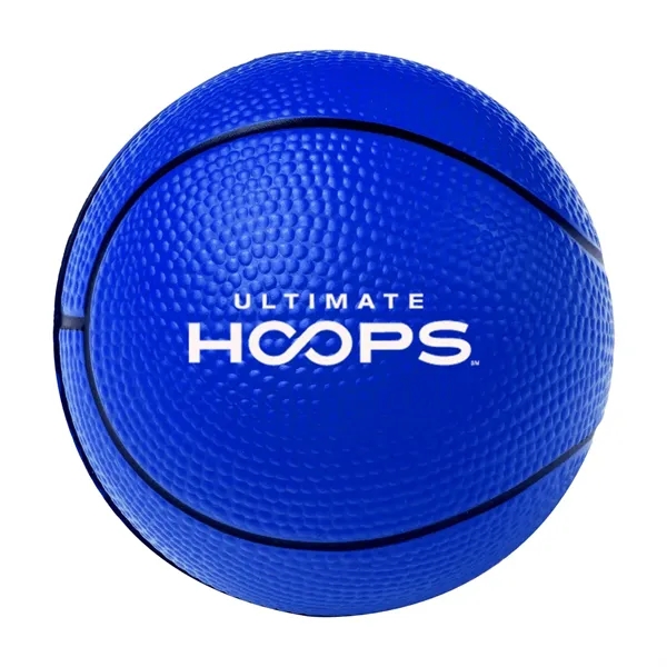 2.5" basketball shaped stress reliever.... from ASI 63549 Jornik Manufacturing Corp / Jornik