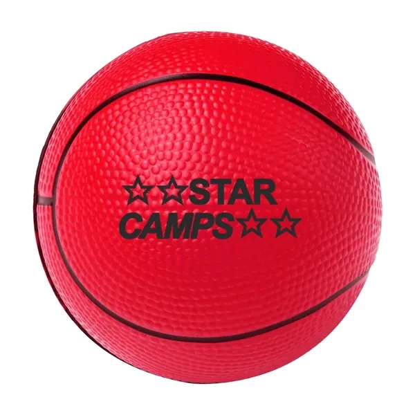 2.5" basketball shaped stress reliever.... from ASI 63549 Jornik Manufacturing Corp / Jornik