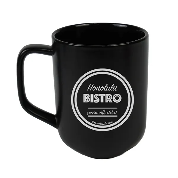 18oz Ceramic Mug with triangle base. Made of 15% recycled materials.... from ASI 90859 Tempo Industries Inc / Tempo Tempoline