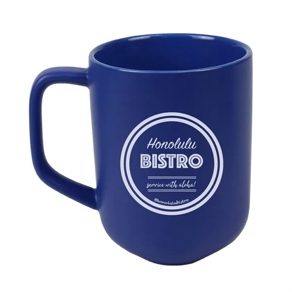 18oz Ceramic Mug with triangle base. Made of 15% recycled materials.... from ASI 90859 Tempo Industries Inc / Tempo Tempoline