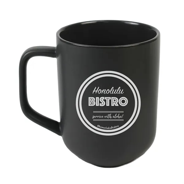 18oz Ceramic Mug with triangle base. Made of 15% recycled materials.... from ASI 90859 Tempo Industries Inc / Tempo Tempoline