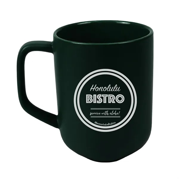 18oz Ceramic Mug with triangle base. Made of 15% recycled materials.... from ASI 90859 Tempo Industries Inc / Tempo Tempoline