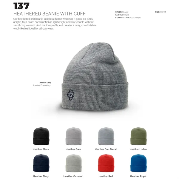 Richardson heathered beanies with cuffs.... from ASI 74601 Calico