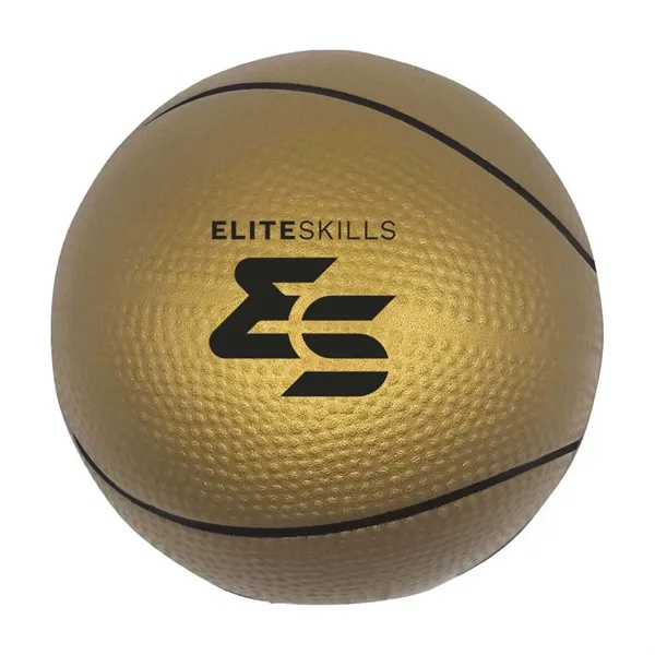 2.5" basketball shaped stress reliever.... from ASI 63549 Jornik Manufacturing Corp / Jornik