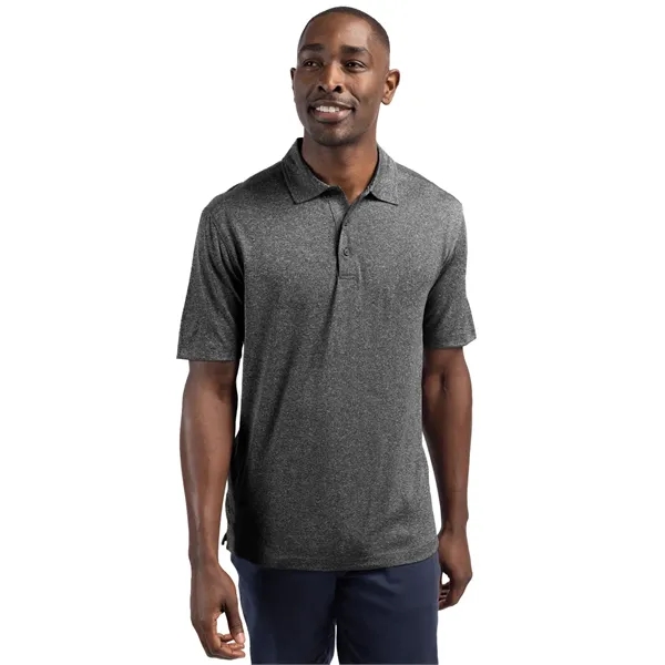Men's polo with short sleeves, three-button placket, self-fabric neck trim, and... from ASI 47965 Cutter & Buck