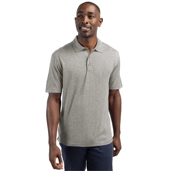 Men's polo with short sleeves, three-button placket, self-fabric neck trim, and... from ASI 47965 Cutter & Buck