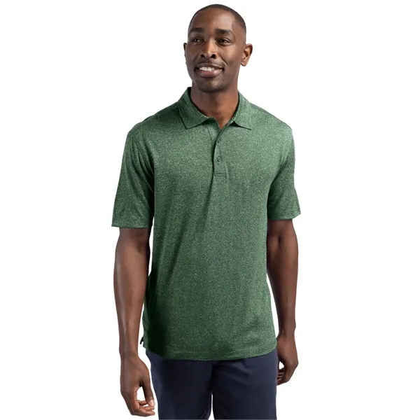 Men's polo with short sleeves, three-button placket, self-fabric neck trim, and... from ASI 47965 Cutter & Buck