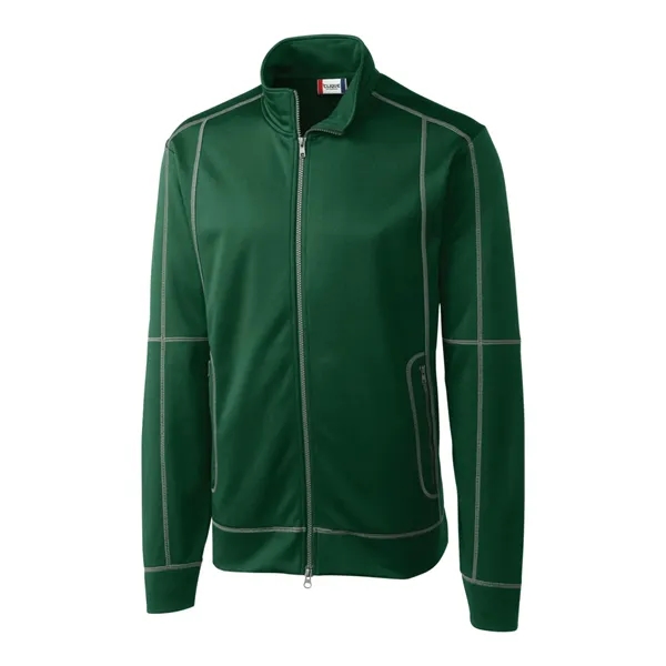 Men's jacket with a full-zip, brushed fleece interior, moisture-wicking performance, and... from ASI 47965 Cutter & Buck