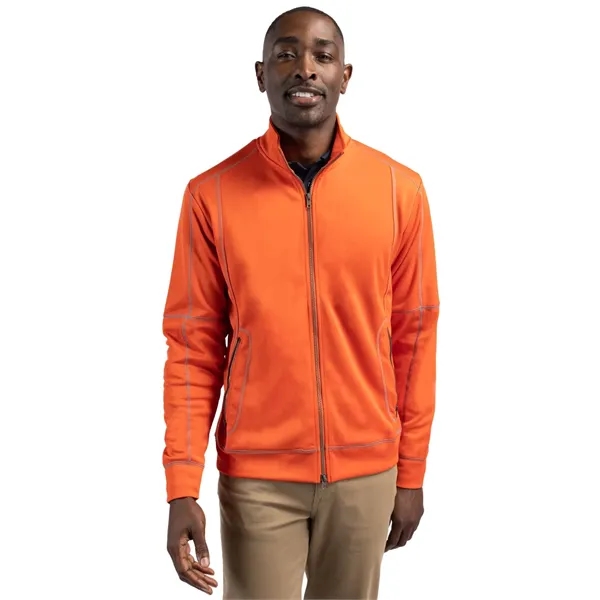 Men's jacket with a full-zip, brushed fleece interior, moisture-wicking performance, and... from ASI 47965 Cutter & Buck