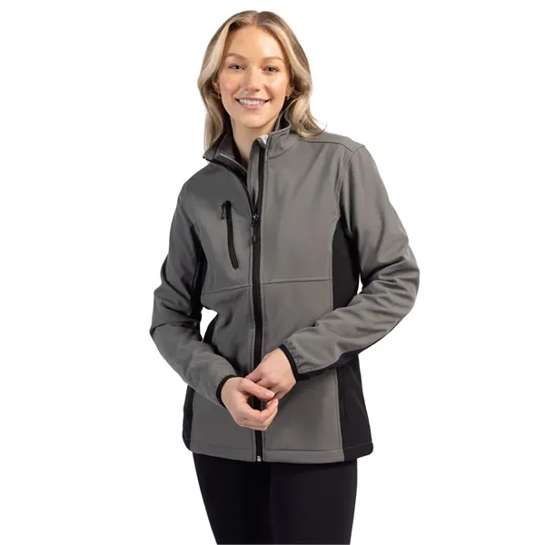 Women's jacket with a full-zip, water resistance, zippered chest pocket, and... from ASI 47965 Cutter & Buck