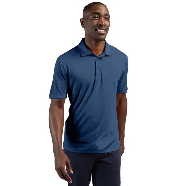 Men's polo with short sleeves, self-fabric collar, three-button placket, and open... from ASI 47965 Cutter & Buck