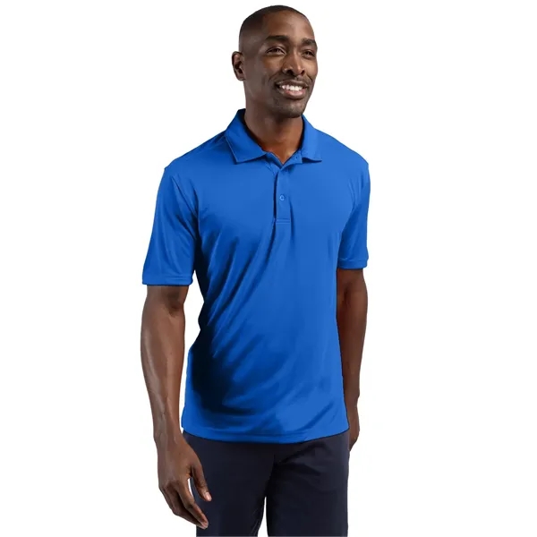 Men's polo with short sleeves, self-fabric collar, three-button placket, and open... from ASI 47965 Cutter & Buck
