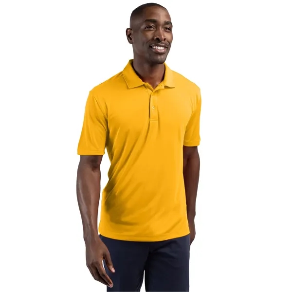 Men's polo with short sleeves, self-fabric collar, three-button placket, and open... from ASI 47965 Cutter & Buck