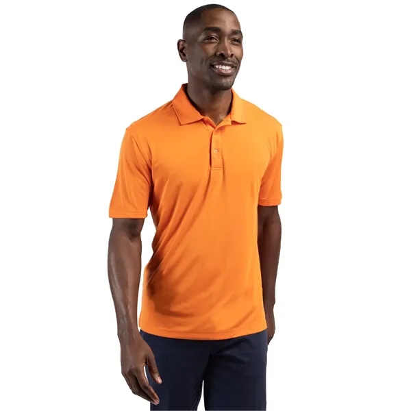 Men's polo with short sleeves, self-fabric collar, three-button placket, and open... from ASI 47965 Cutter & Buck