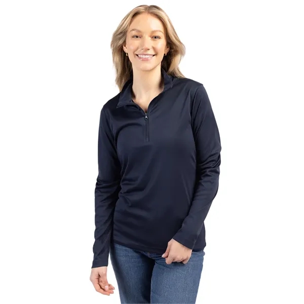 Women's sweatshirt with a half-zip and long sleeves.... from ASI 47965 Cutter & Buck