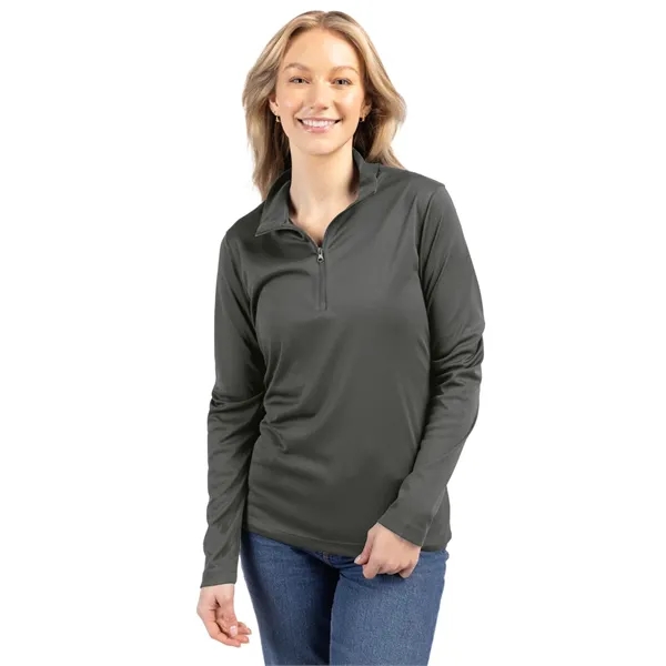 Women's sweatshirt with a half-zip and long sleeves.... from ASI 47965 Cutter & Buck