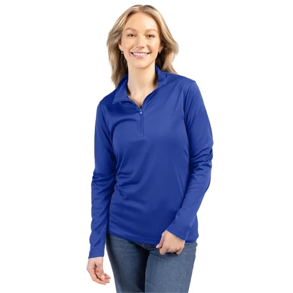 Women's sweatshirt with a half-zip and long sleeves.... from ASI 47965 Cutter & Buck