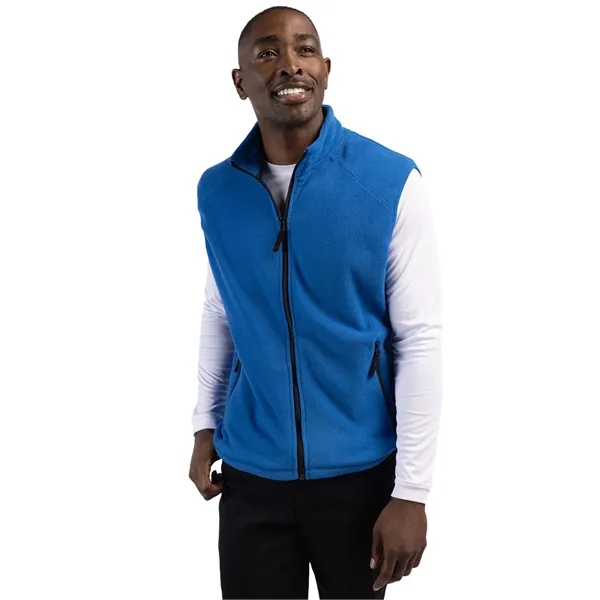 Men's vest with a full-zip, two zippered on-seam pockets, self-fabric mock... from ASI 47965 Cutter & Buck