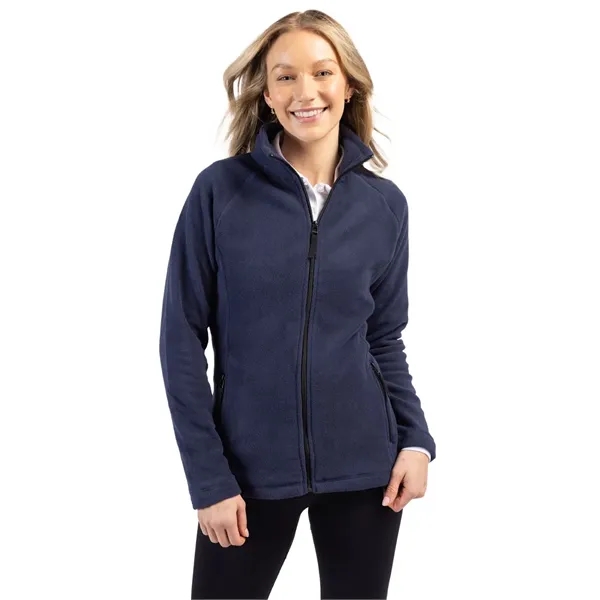 Ladies' jacket with a full-zip, two zippered on-seam pockets, self-fabric mock... from ASI 47965 Cutter & Buck