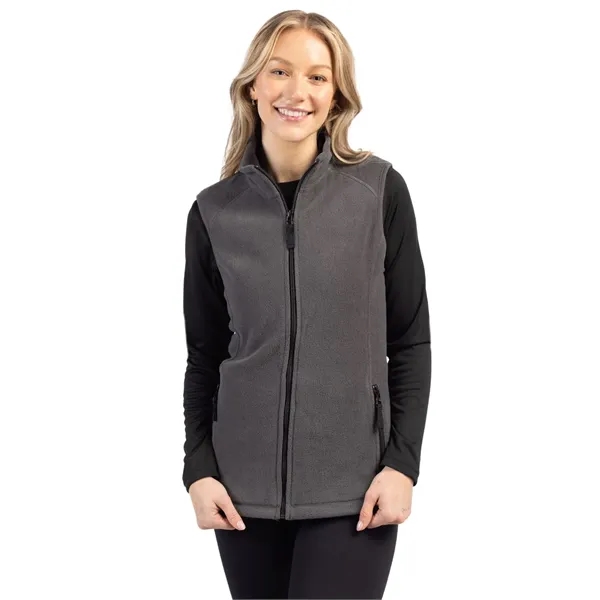 Women's vest with a full-zip, two zippered pockets, full-zip, mock neck,... from ASI 47965 Cutter & Buck