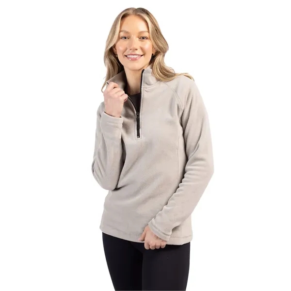 Women's jacket with a half-zip, self-fabric mock neck, two pockets, and... from ASI 47965 Cutter & Buck