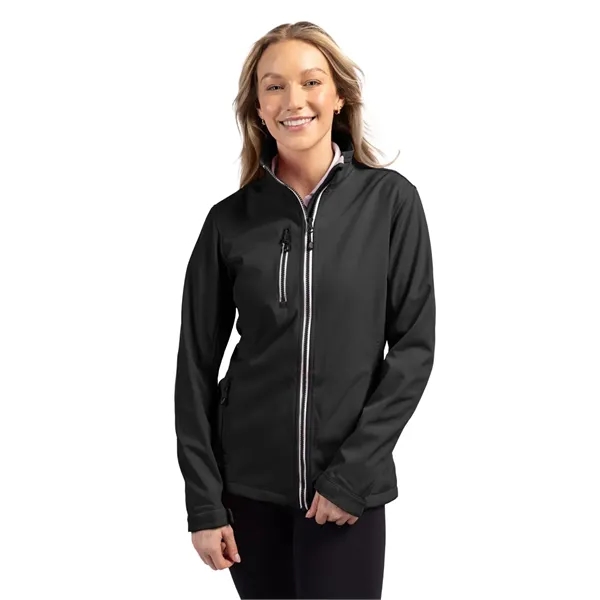 Ladies' jacket with a full-zip, water resistance, zippered chest pocket, and... from ASI 47965 Cutter & Buck