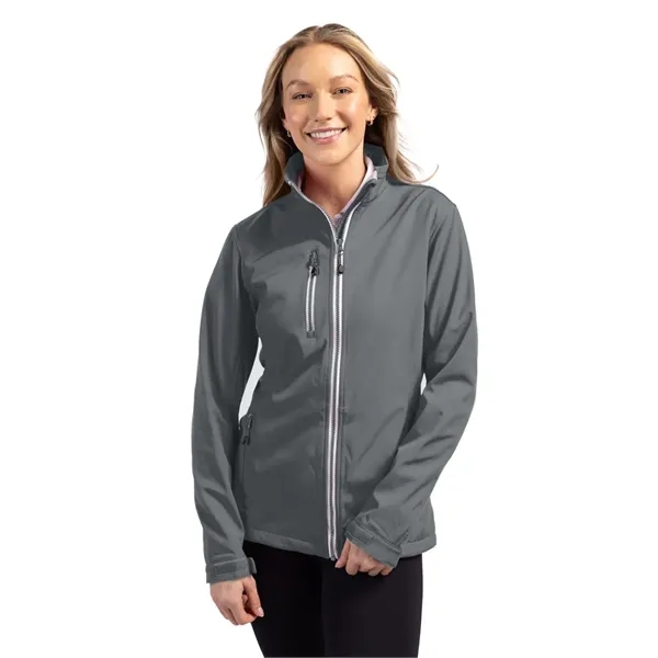 Ladies' jacket with a full-zip, water resistance, zippered chest pocket, and... from ASI 47965 Cutter & Buck