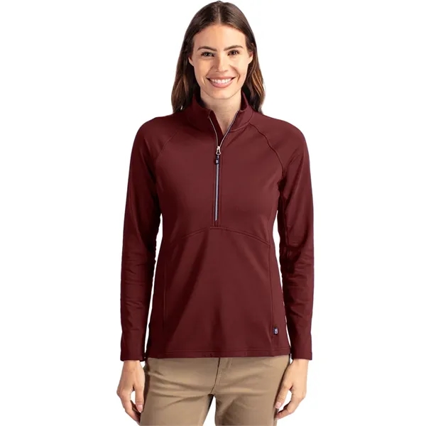 Women's pullover with a half-zip, raglan sleeves, and locker loop.... from ASI 47965 Cutter & Buck