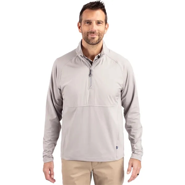 Men's jacket with a quarter-zip, wind resistance, moisture-wicking performance, and UPF... from ASI 47965 Cutter & Buck