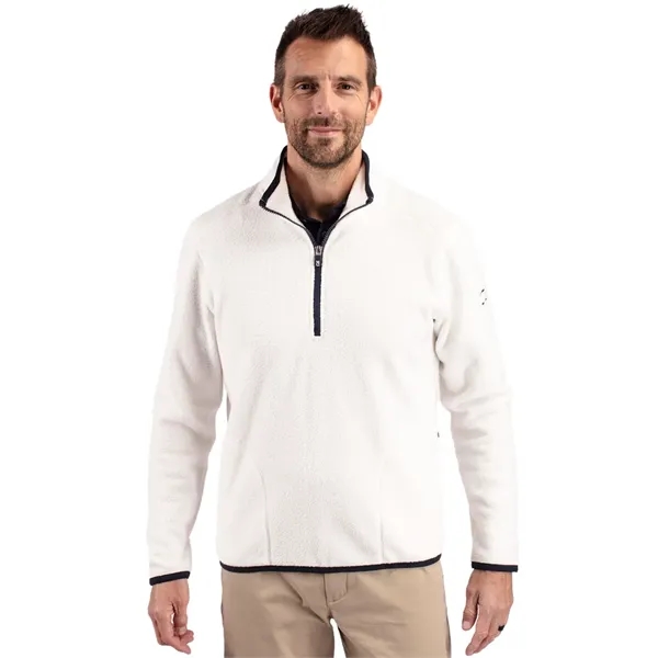 Men's sweatshirt with a quarter-zip, brushed fleece interior, zipper, and pockets.... from ASI 47965 Cutter & Buck