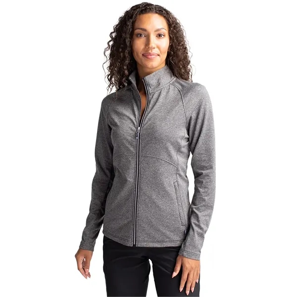 Women's jacket with a full-zip, wind resistance, raglan sleeves, pockets, and... from ASI 47965 Cutter & Buck