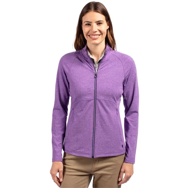 Women's jacket with a full-zip, wind resistance, raglan sleeves, pockets, and... from ASI 47965 Cutter & Buck