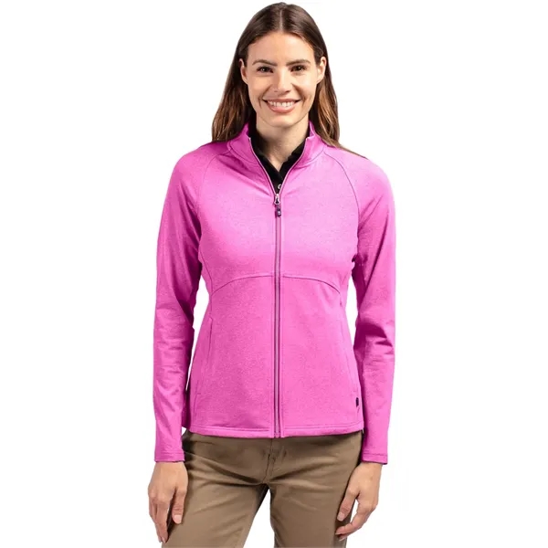 Women's jacket with a full-zip, wind resistance, raglan sleeves, pockets, and... from ASI 47965 Cutter & Buck