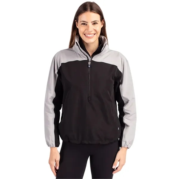 Women's anorak jacket with wind and water resistance, packable pouch, and... from ASI 47965 Cutter & Buck