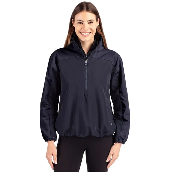 Women's anorak jacket with wind and water resistance, packable pouch, and... from ASI 47965 Cutter & Buck
