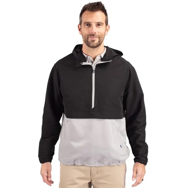 Men's anorak jacket with wind and water resistance, pouch, hood, and... from ASI 47965 Cutter & Buck