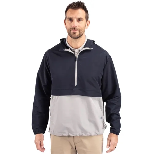 Men's anorak jacket with wind and water resistance, pouch, hood, and... from ASI 47965 Cutter & Buck