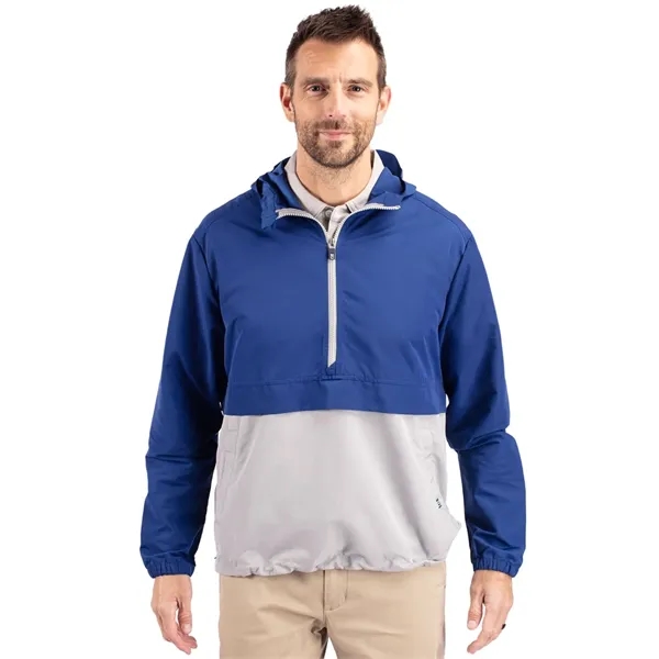Men's anorak jacket with wind and water resistance, pouch, hood, and... from ASI 47965 Cutter & Buck