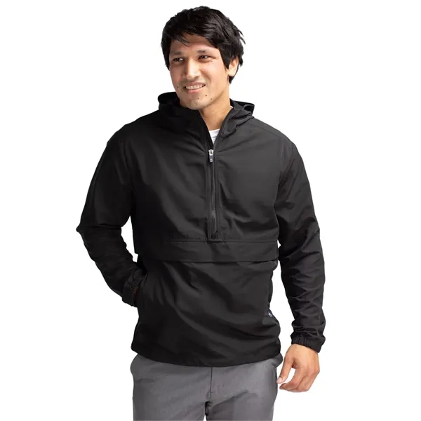 Men's anorak jacket with wind and water resistance, pouch, hood, and... from ASI 47965 Cutter & Buck