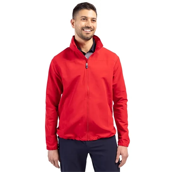 Men's jacket with a full-zip, wind and water resistance, hood, and... from ASI 47965 Cutter & Buck