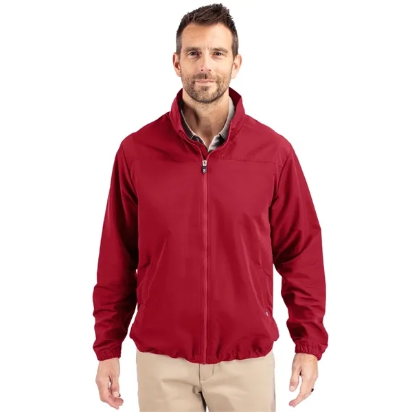 Men's jacket with a full-zip, wind and water resistance, hood, and... from ASI 47965 Cutter & Buck