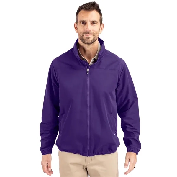 Men's jacket with a full-zip, wind and water resistance, hood, and... from ASI 47965 Cutter & Buck