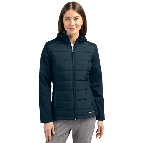 Women's jacket with a full-zip, hood, and wind and water resistance.... from ASI 47965 Cutter & Buck