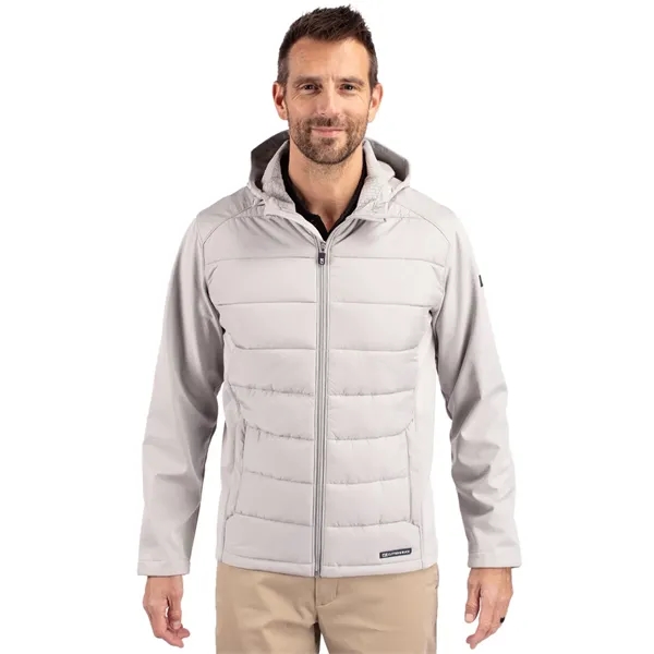 Men's jacket with a full-zip, hood, softshell, and wind and water... from ASI 47965 Cutter & Buck