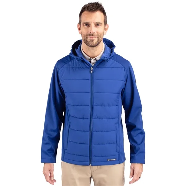 Men's jacket with a full-zip, hood, softshell, and wind and water... from ASI 47965 Cutter & Buck